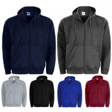 Mens Zip Up Hoodies Winter Jackets for Men Plain Zipper Sweatshirts Top S - 2XL