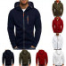 Mens Thick Winter Fleece Hoodie Cardigan Zip Up Hooded Jumper Coat Jacket Sweate