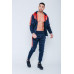 Mens Tracksuits with Two Tone Contrast Zip Through  Tracksuit Set