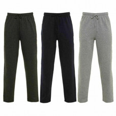 Mens Plain Jogging Bottoms Joggers Open Hem Jog Pants Gym Sports Trouser S - 7XL