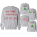 CHRISTMAS JUMPER NOW I HAVE A MACHINE GUN HOHO PRESENT DIE UNISEX GRY SWEATSHIRT