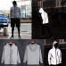 Men's Hoodie Jacket Reflective Coat Outwear Cycling Motorcycle Night Safe 