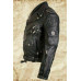 MEN'S GENUINE COWHIDE PREMIUM LEATHER MOTORCYCLE BIKER TOP LEATHER JACKET BLACK