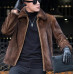 Mens Mink Fur Coat Warm Chic Stylish Jacket Overcoat Label