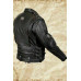 MEN'S GENUINE COWHIDE PREMIUM LEATHER MOTORCYCLE BIKER TOP LEATHER JACKET BLACK