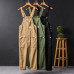 Size Men's Baggy Dungarees Pants Work Overalls Bib Brace Pockets Jumpsuit