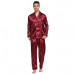 Men's Satin Silk Pajama Set Pajamas Silk Sleepwear Sexy Modern Style Soft Cozy