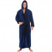 Luxury Long Bath Robe Dressing Gown Hooded Mens Womens Fluffy Fleece Bathrobe A