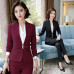 Women's Formal Business Suit, Professional Office Uniform Slim Fitting