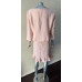 Boucle 2 Piece Ruffle Formal Light Pale Pink Skirt Set Suit 14