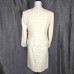 Vintage Ivory Cream Tweed Suit Set With Jacket Blazer & Pencil Skirt Size 6