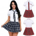 Sexy Lingerie School Girl Student Cosplay Fancy Dress Uniform Costume Outfit