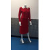 Vintage Red crochet 2 piece blazer Skirt suit 8 10 U.K. Handmade Unique